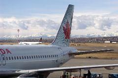 01 Calgary Airport With Rocky Mountains In Background